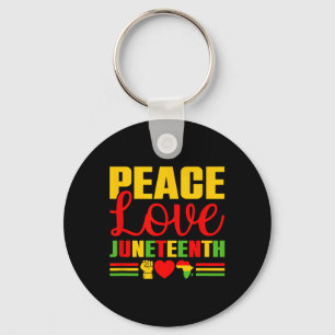 Juneteenth 1865 Shirt Women Freedom Black History Keychain