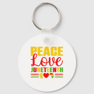 Juneteenth 1865 Shirt Women Freedom Black History Keychain