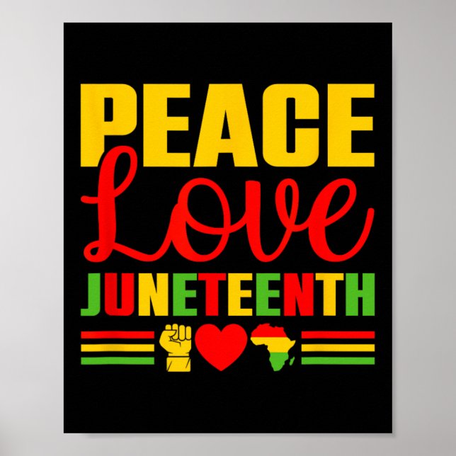 Juneteenth 1865 Shirt Women Freedom Black History  Poster (Front)