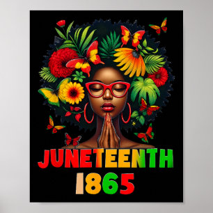 Juneteenth 1865 Shirts Women Celebrating Black Fre Poster