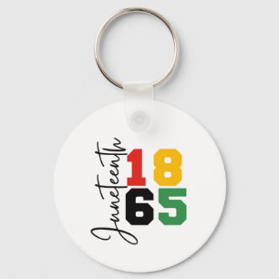 Juneteenth 1865 The Real Independence Day Keychain