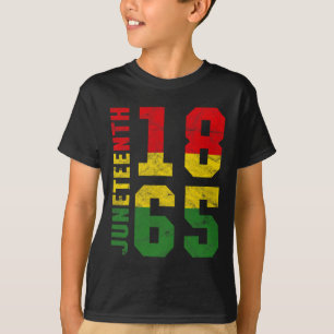 Juneteenth 1865 Vintage Emancipation Melanin Black T-Shirt