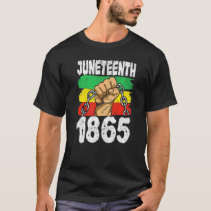 Juneteenth 1865 Vintage Juneteenth Freedom Day Bla T-Shirt