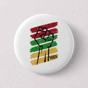 Juneteenth 1865 Vintage Men Women Boys Girls Kids  2 Inch Round Button
