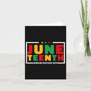 Juneteenth 1865 Women Men June 19th 1865 Emancipat Card