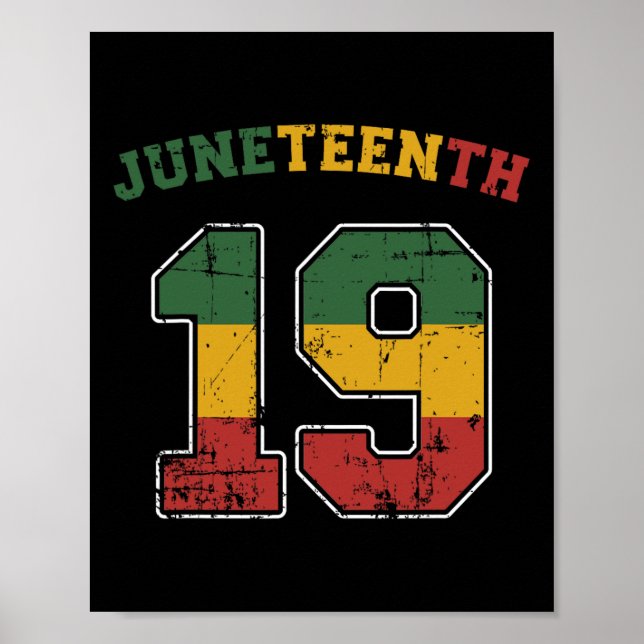 Juneteenth 19 For African Independence And Freedom Poster (Front)