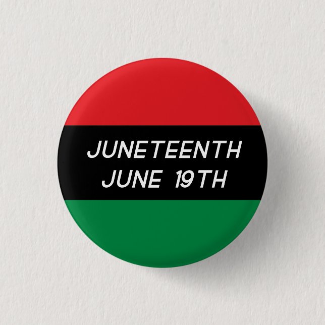 Juneteenth 1 Inch Round Button (Front)
