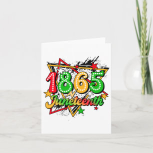 Juneteenth 2024 Celebrate Black Freedom 1865 Black Card