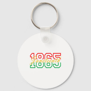 Juneteenth 2025 Celebrate Black Freedom 1865 Histo Keychain