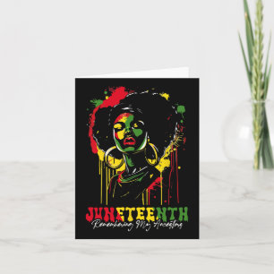 Juneteenth 2025 Women Celebrate Black Freedom Hist Card