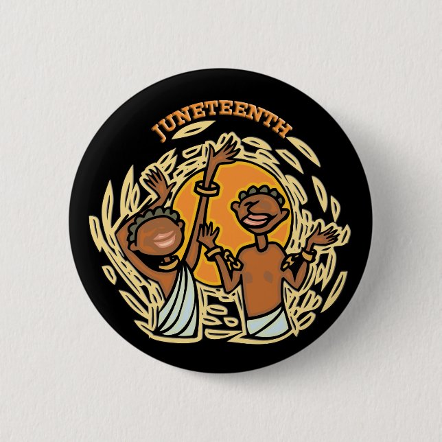 Juneteenth 2 Inch Round Button (Front)
