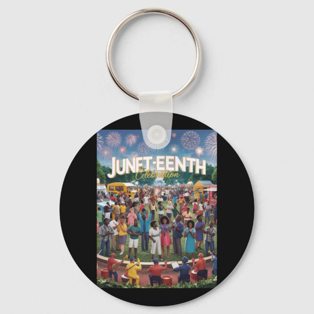 Juneteenth 3  keychain (Front)