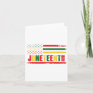 Juneteenth African American Black History - 1865 J Card