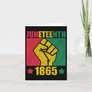 Juneteenth African American Freedom 1865 Women Men Card