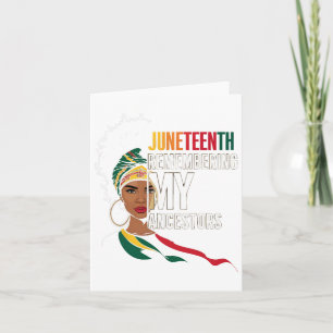 Juneteenth African American Freedom Black History  Card