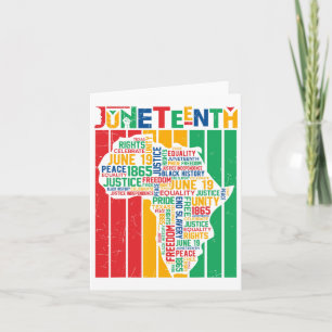 Juneteenth African American Freedom Black History Card