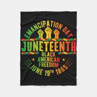 Juneteenth African American Freedom Black History  Fleece Blanket