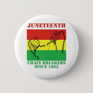 Juneteenth African American Freedom Since 1865 2 Inch Round Button