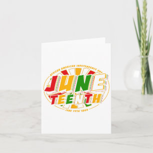 Juneteenth African American Independence Day Celeb Card