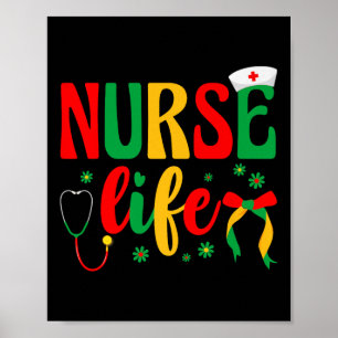 Juneteenth African American Nurses Life African Ma Poster