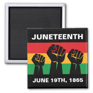 Juneteenth African American pride black freedom Magnet