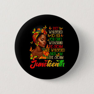 Juneteenth Afro American Black Women Black History 2 Inch Round Button