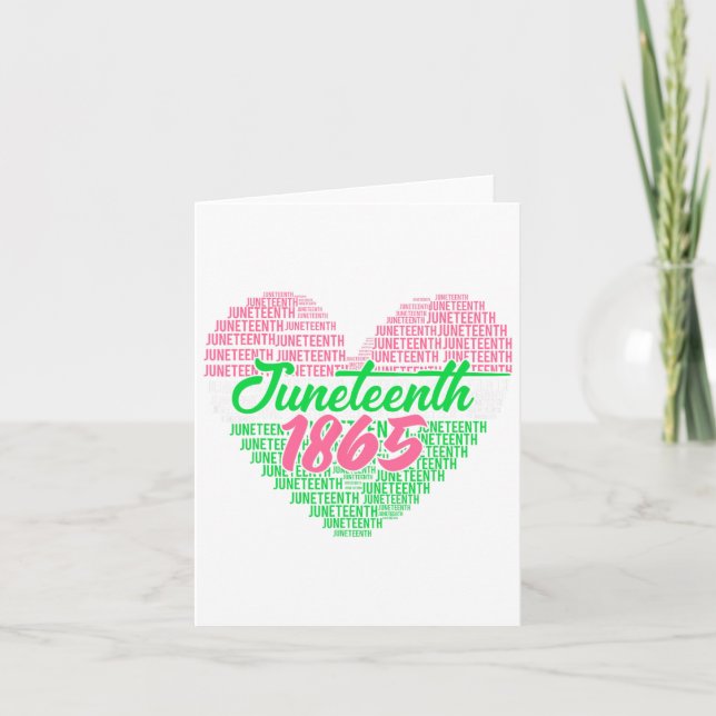 Juneteenth Aka Love Heart  Card (Front)