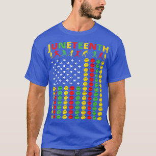 Juneteenth Baseball American Flag Freedom Day Base T-Shirt