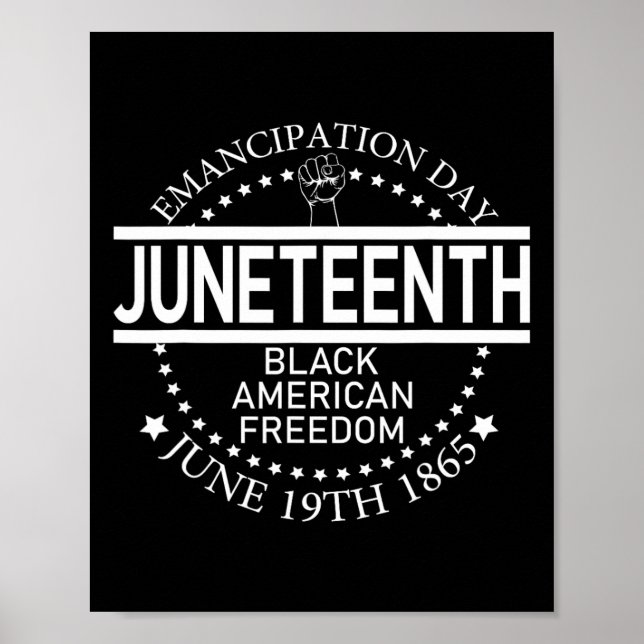 Juneteenth Black African Juneteenth And Black Hist Poster (Front)
