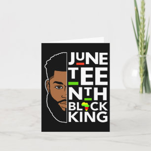 Juneteenth Black Bruh King Melanin Father Dad Men  Card