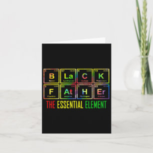 Juneteenth Black Father Symbol Periodic Table Men Card