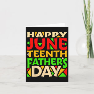 Juneteenth Black Father's Day Happy Holiday Celebr Card