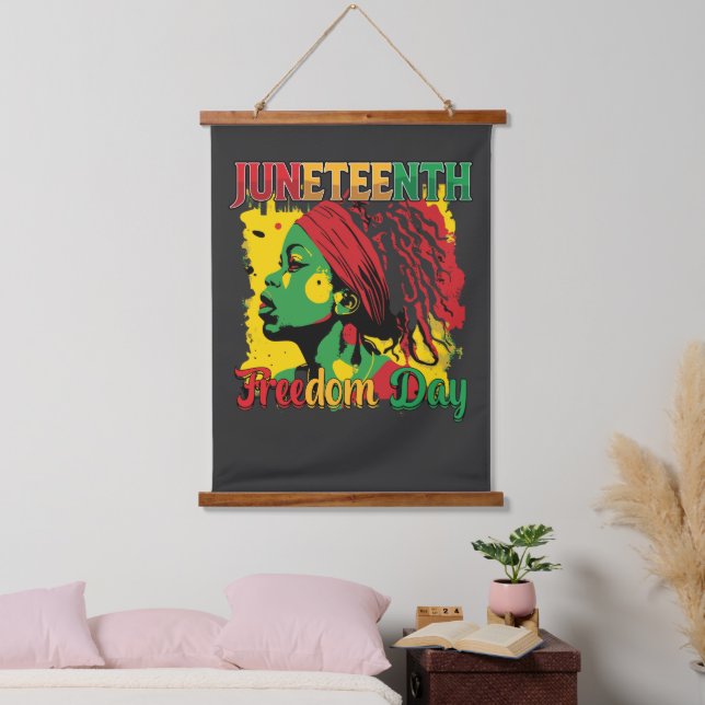 Juneteenth Black Freedom Day 1865 Loc Hanging Tapestry (Bedroom)