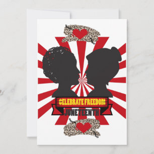 Juneteenth Black Freedom Note Card Stationary