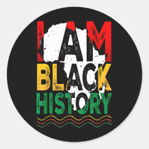 Juneteenth Black History Black African American Classic Round Sticker