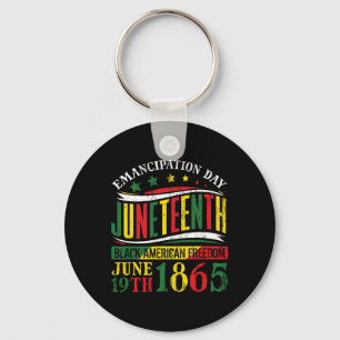 Juneteenth Black History Celebrating Black Freedom Keychain