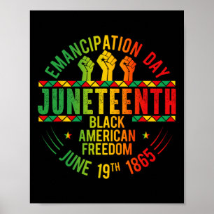 Juneteenth Black History Celebrating Black Freedom Poster