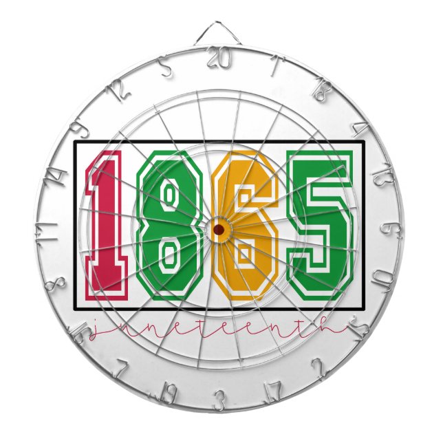 Juneteenth - Black History  Dartboard (Front)