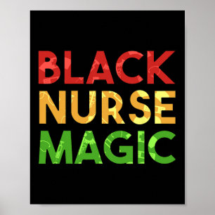 Juneteenth Black History Month Africa Black Nurse  Poster