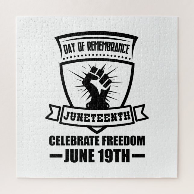 Juneteenth, black history month, kwanzaa, melanin, jigsaw puzzle (Vertical)