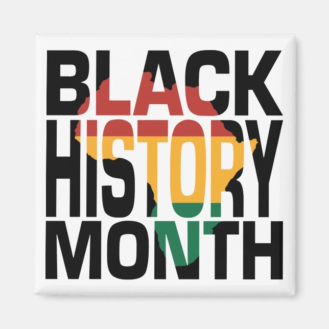 Juneteenth Black History Month Magnet (Front)