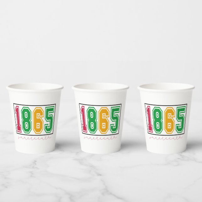 Juneteenth - Black History  Paper Cups (Multi)