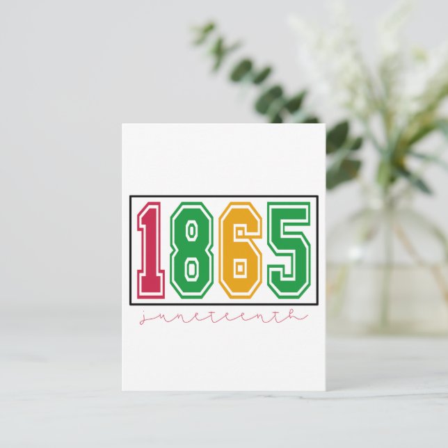 Juneteenth - Black History  Postcard (Standing Front)