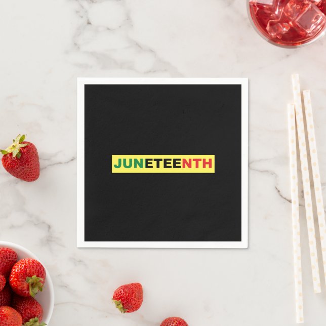 Juneteenth Black Independence Day Napkin (Insitu)