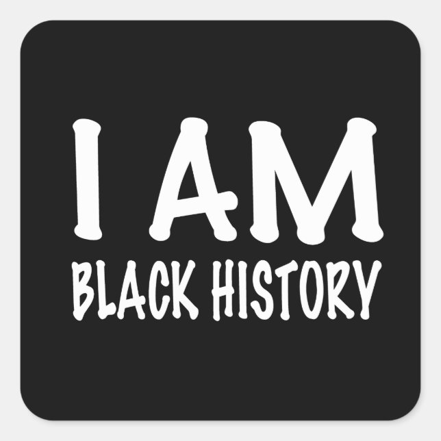 Juneteenth Black Independence Day Square Sticker (Front)