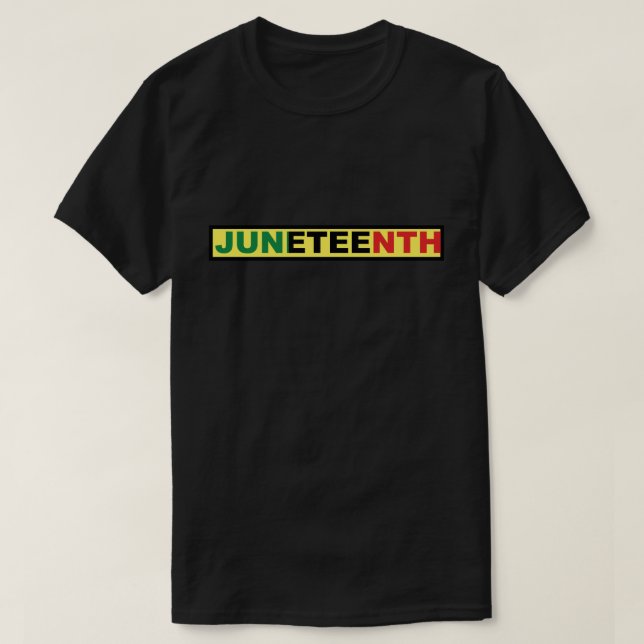 Juneteenth Black Independence Day T-Shirt (Design Front)