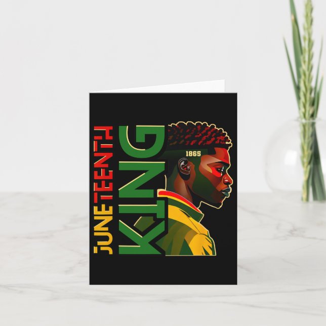 Juneteenth Black King 1  Card (Front)