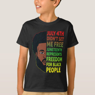 Juneteenth Black King African American Freedom Men T-Shirt