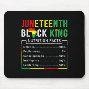 Juneteenth Black King Melanin Fathers Day Men Boys Mouse Pad