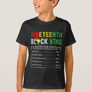 Juneteenth Black King Melanin Fathers Day Men Boys T-Shirt